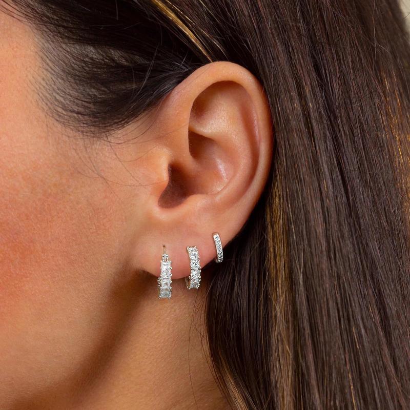 14K 3pc Gold Hoop Earrings - Image 6