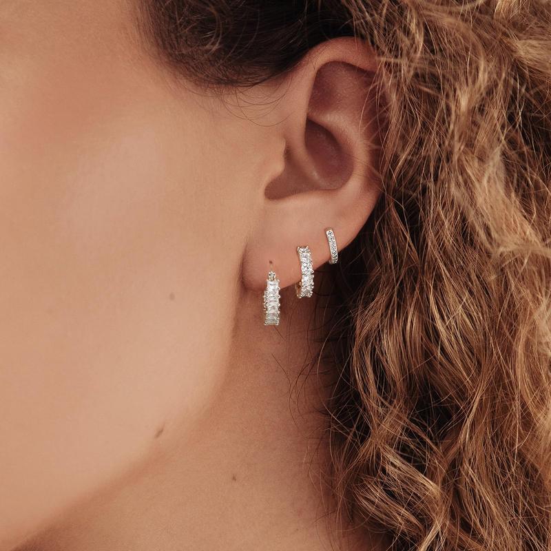 14K 3pc Gold Hoop Earrings - Image 7