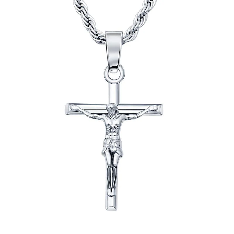 14K Gold Plated Crucifix Cross Necklace - Image 2