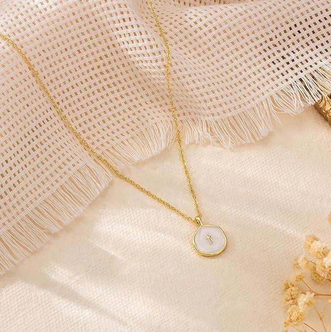 18k Dainty Cross Necklace - Image 5