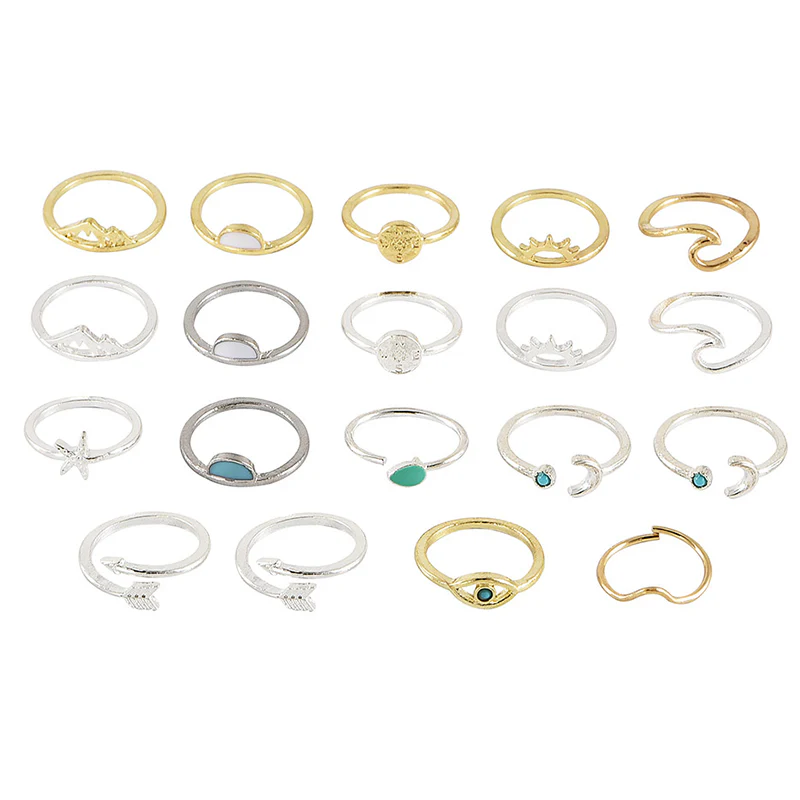 19pc Vintage Knuckle Ring Set - Image 2