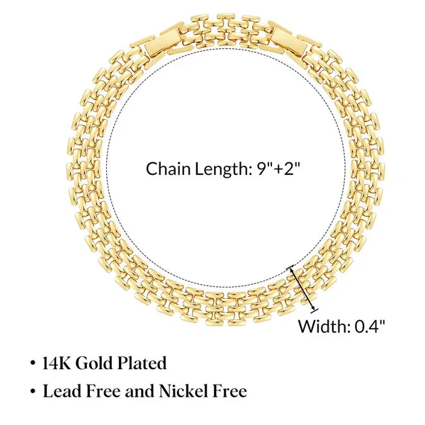 2pc 14k Chunky Link Anklets - Image 13