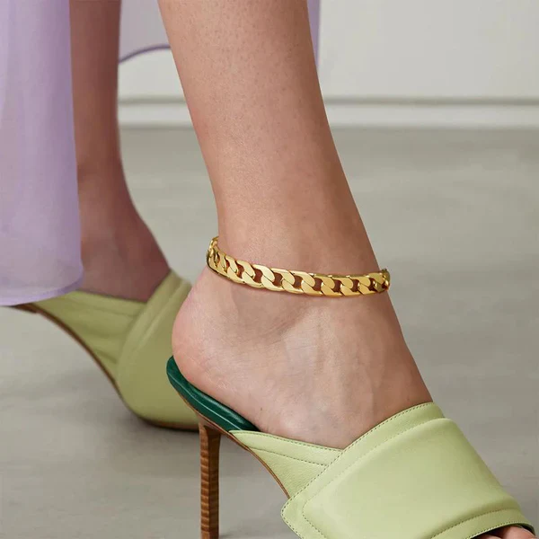 2pc 14k Chunky Link Anklets - Image 7