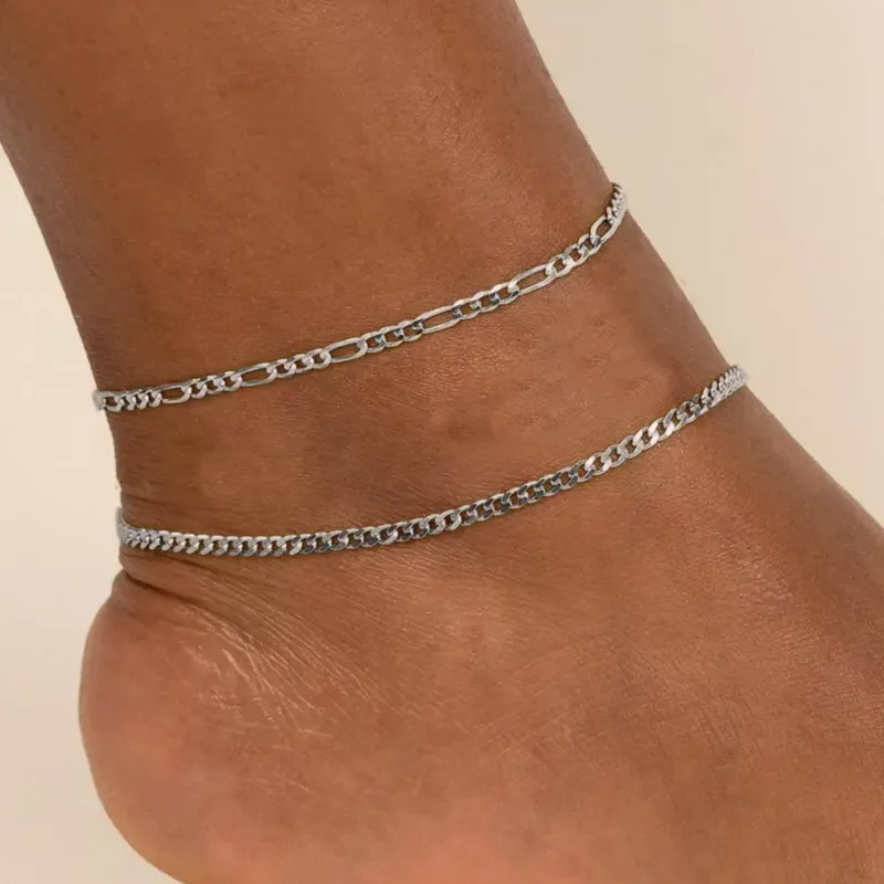 2pc Dainty Thin Anklets - Image 3