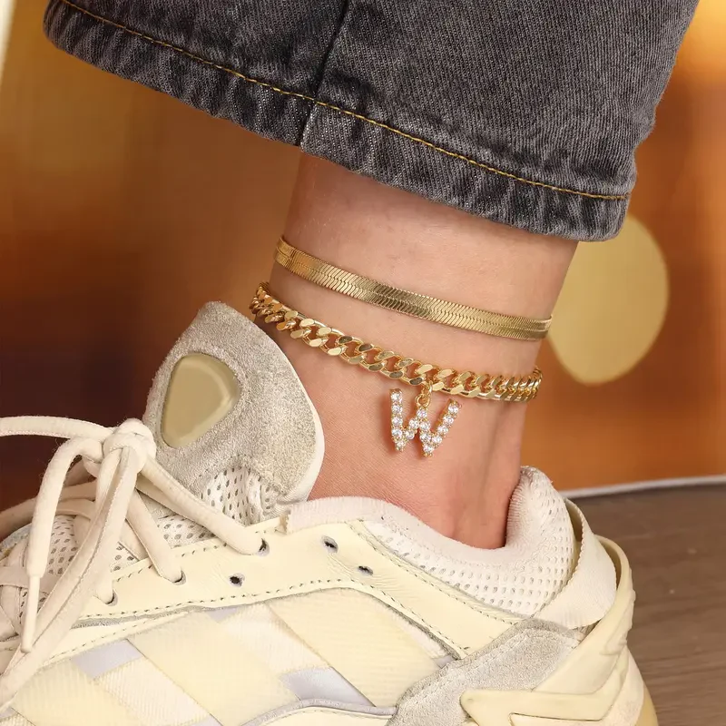 2pc Initial Anklets - Image 5
