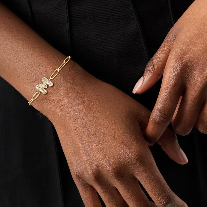 2pc Initial Bubble Bracelet Set - Image 5