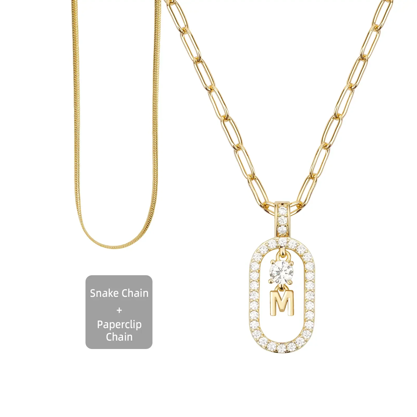 2pc Initial Necklace Set - Image 12