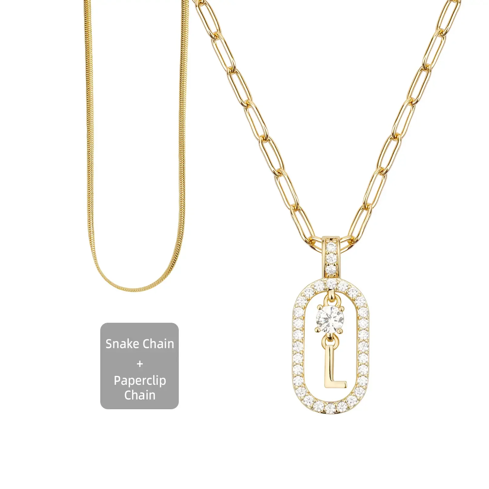 2pc Initial Necklace Set - Image 13