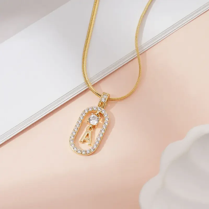 2pc Initial Necklace Set - Image 2