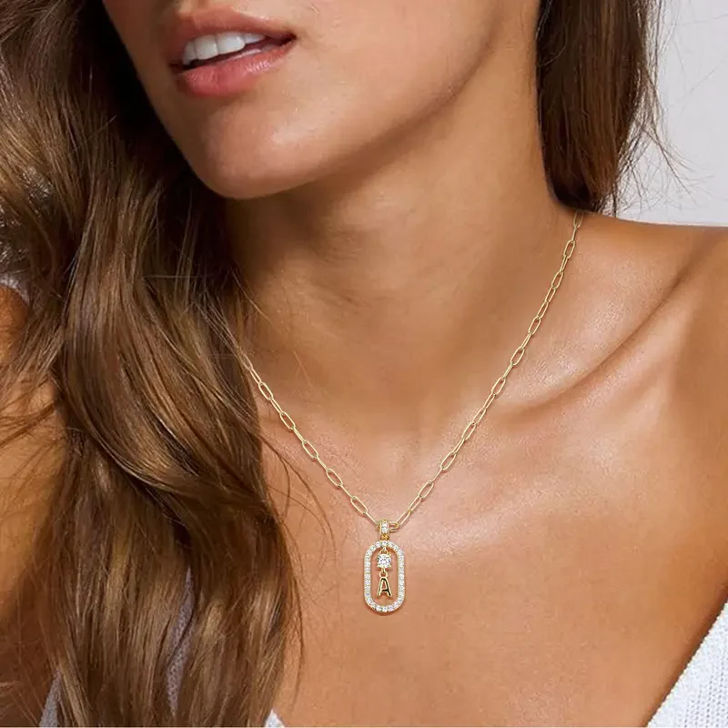 2pc Initial Necklace Set - Image 4