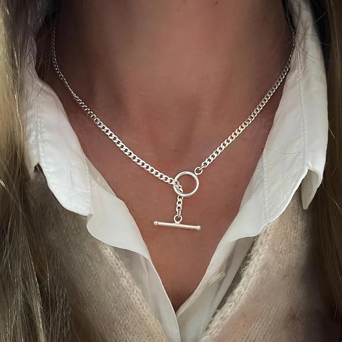 2pc Layered Toggle Necklace - Image 4