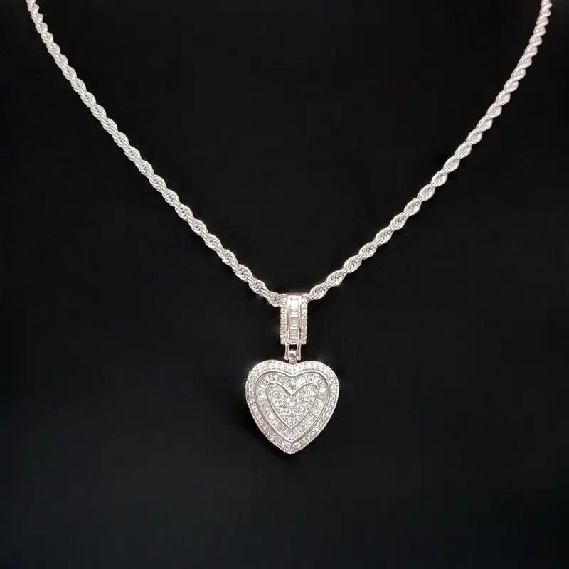 2pc Love Heart Earrings & Necklace Set - Image 7