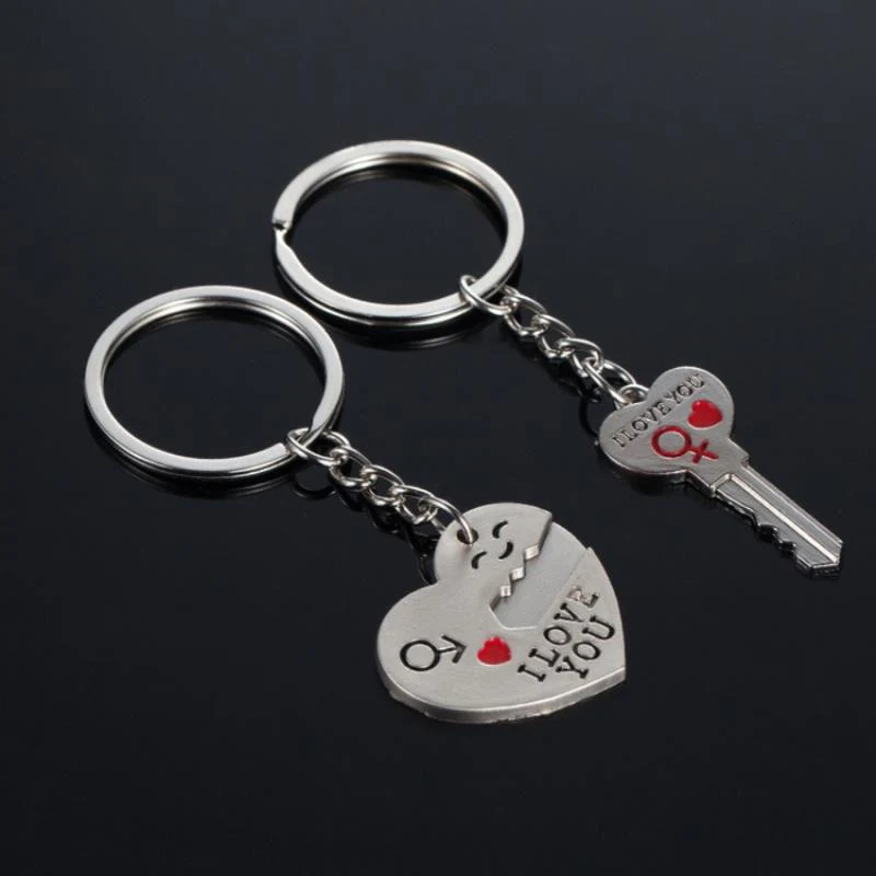 2pc Lovers Heart Keychain Set - Image 4