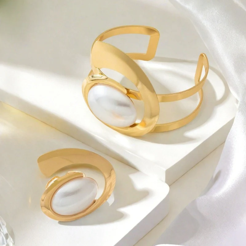 2pc Pearl Accent Statement Set - Image 3