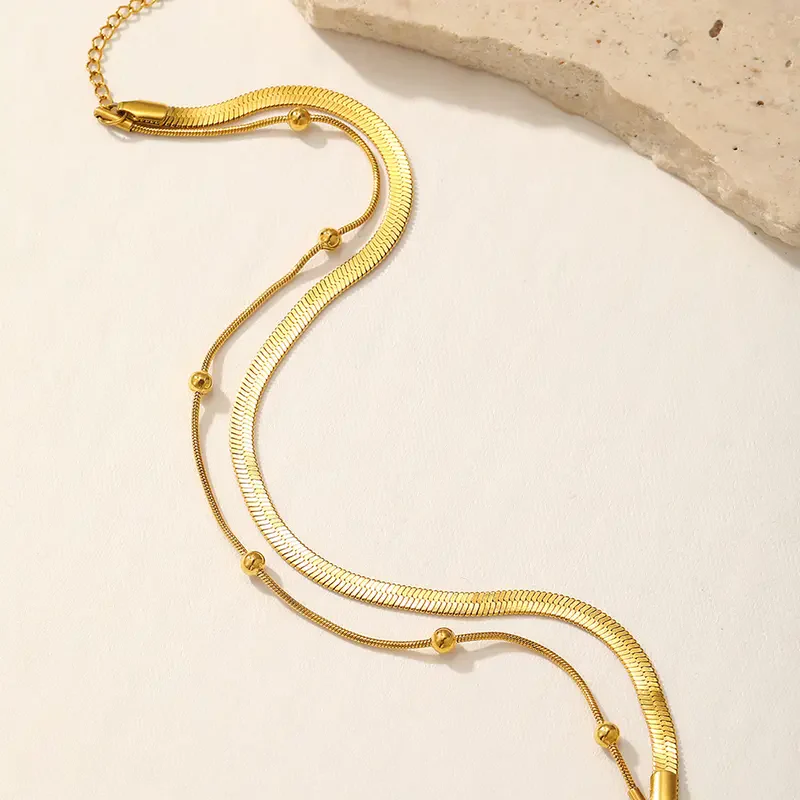 2pc Snake Bone Pattern Anklet Set - Image 6