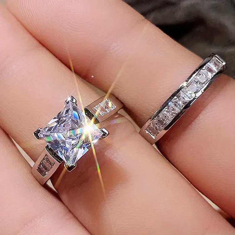 2pc Sparkling Ring Set - Image 6