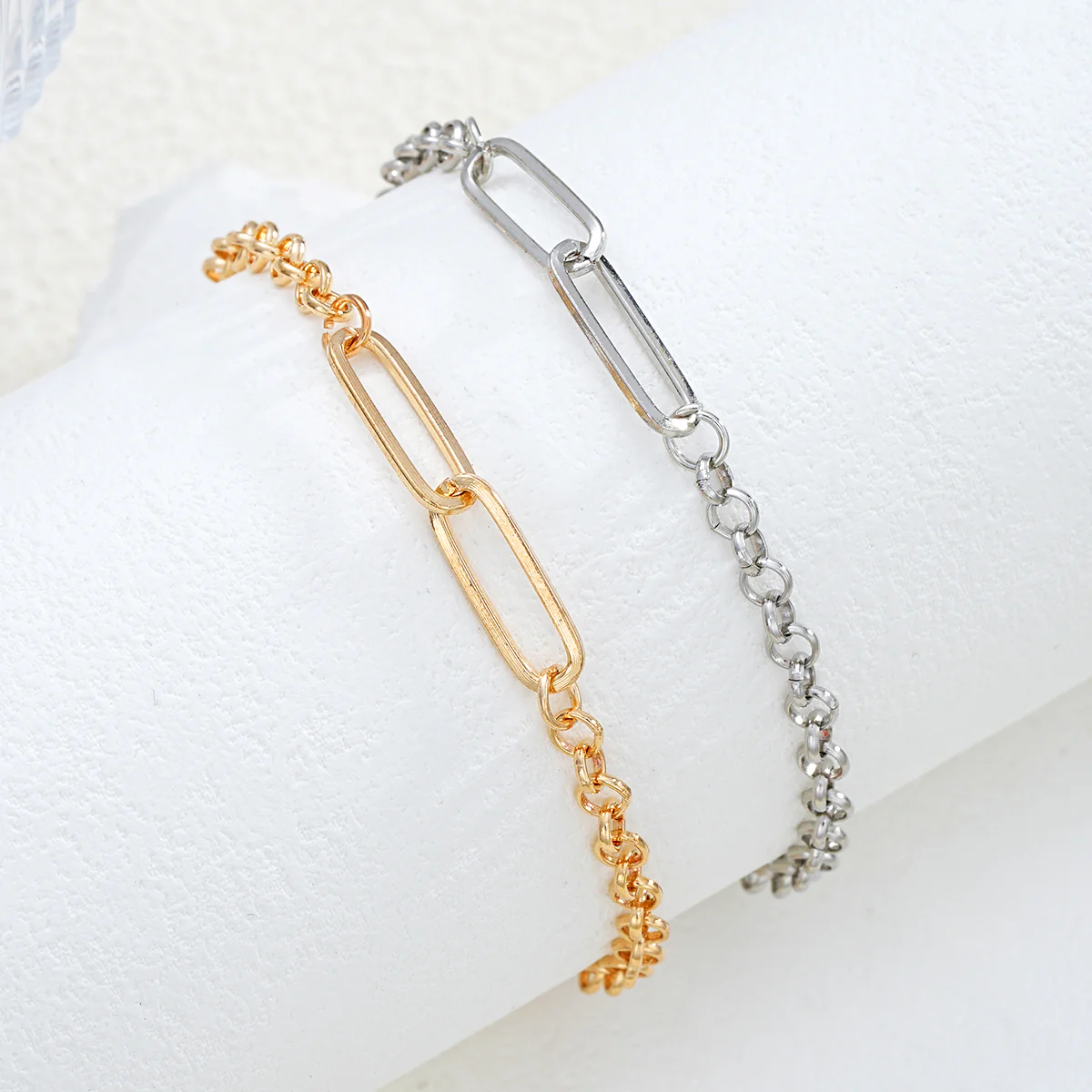 2pc Stainless Steel Couple Bracelet Set - Image 2