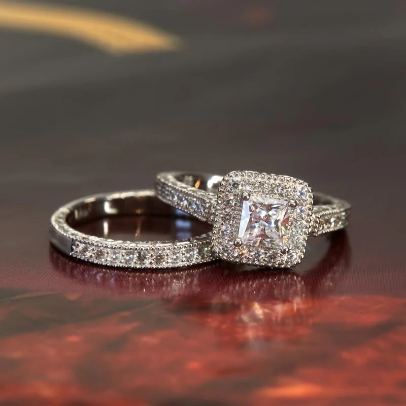 2pc Vintage Love Ring