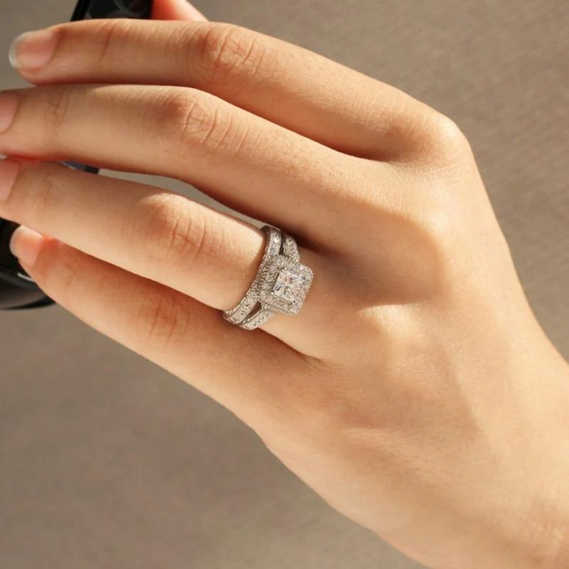2pc Vintage Love Ring - Image 2