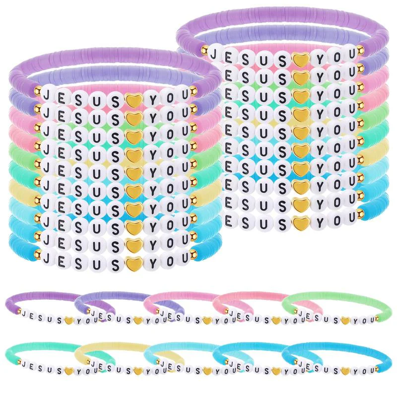 30 Pcs Jesus Loves You Bracelets - Image 13