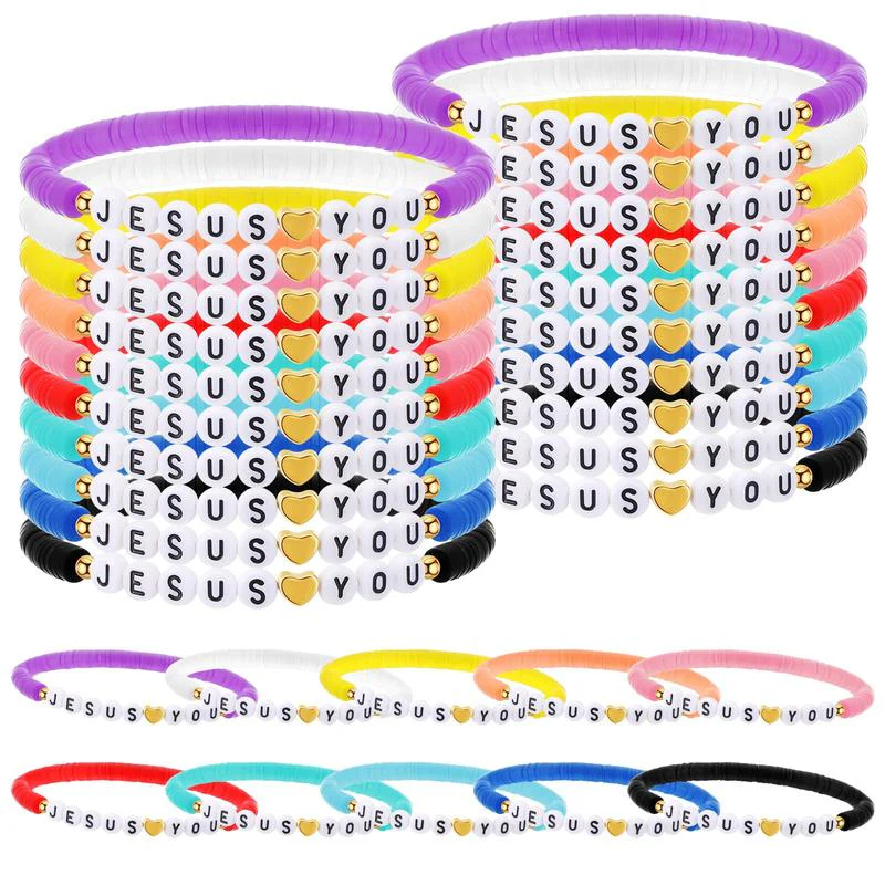 30 Pcs Jesus Loves You Bracelets - Image 2