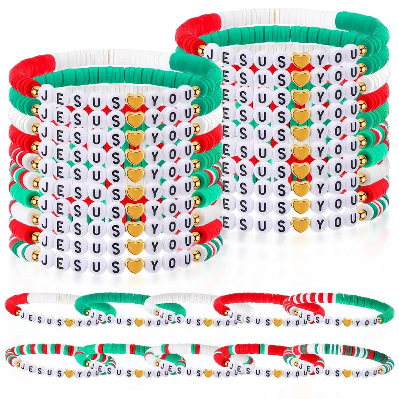 30 Pcs Jesus Loves You Bracelets - Image 3