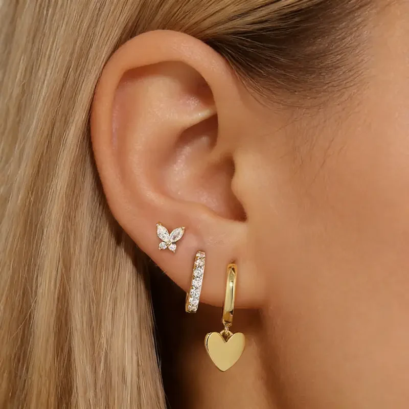 3pc Butterfly Earring Set - Image 2
