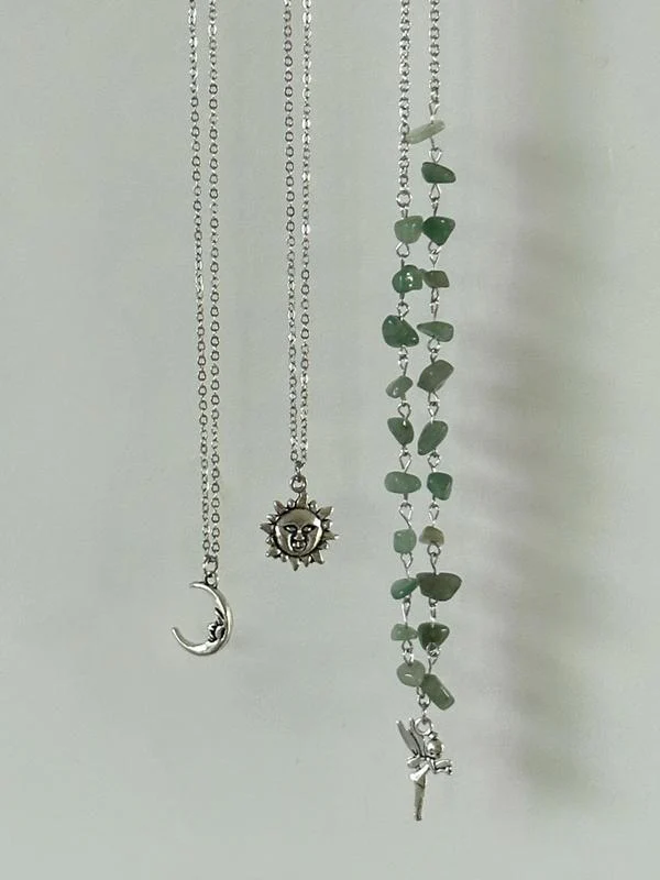 3pc Celestial Layered Necklace Set - Image 7