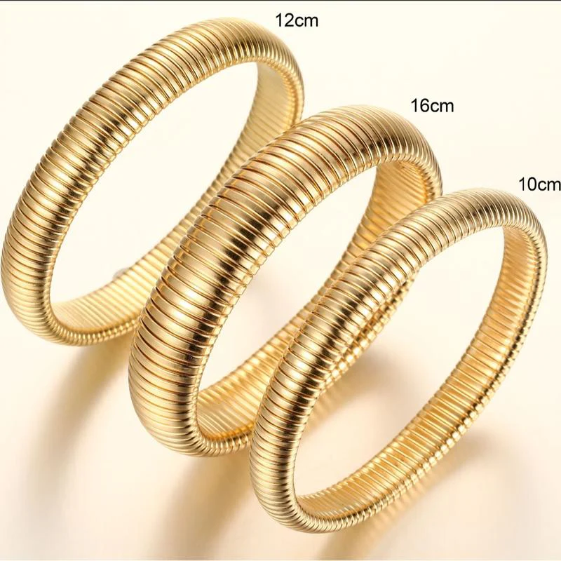 3pc Chunky Bangle Bracelet Stack - Image 7