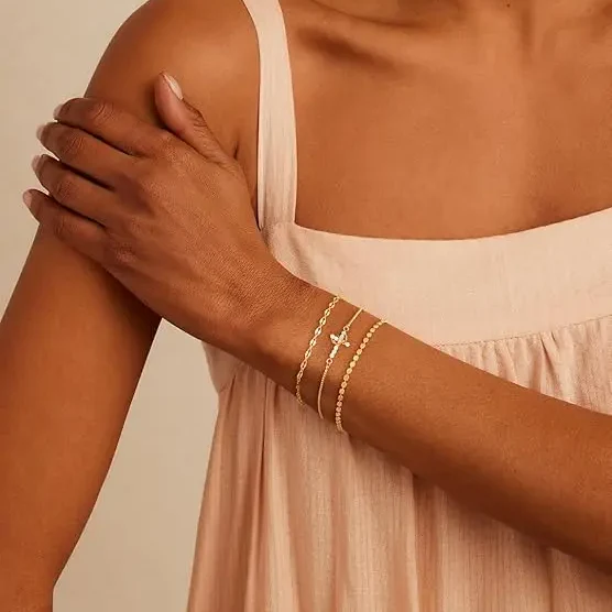 3pc Crown Cross Bracelet Set - Image 4
