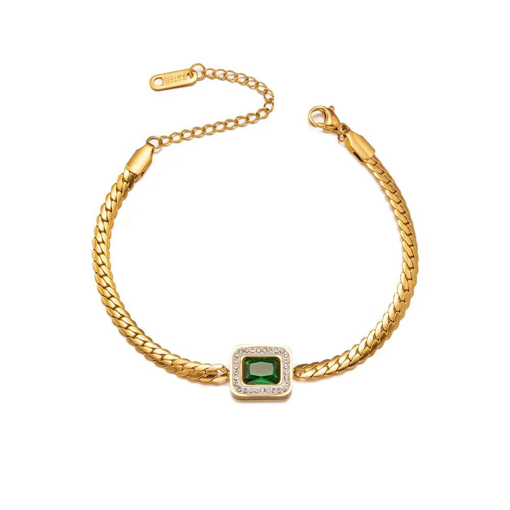 3pc Emerald Charm Jewelry Set - Image 3