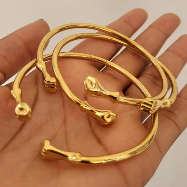 3pc Fist Bangle Bracelet Set - Image 2