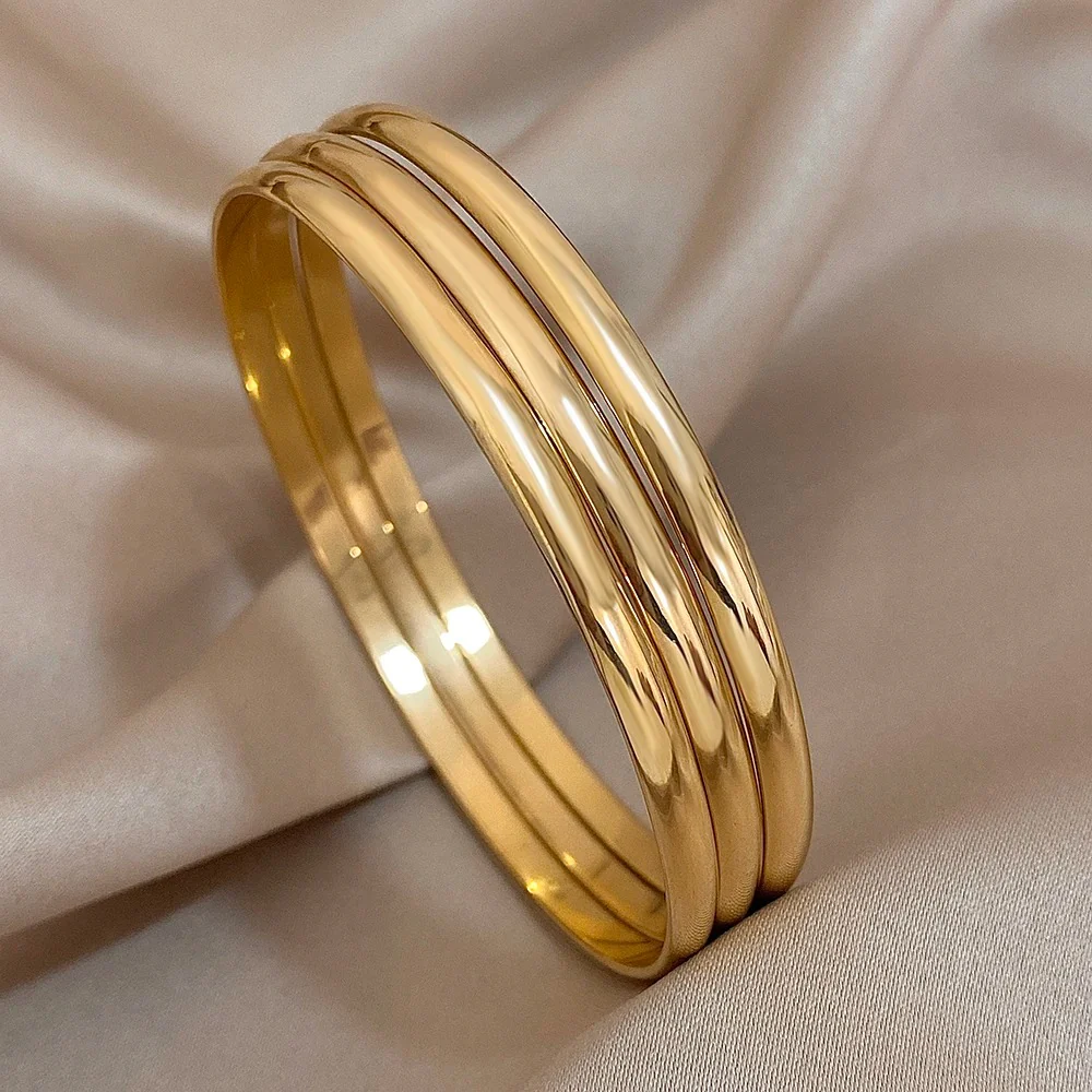 3pc Glossy Bangle Bracelet - Image 7