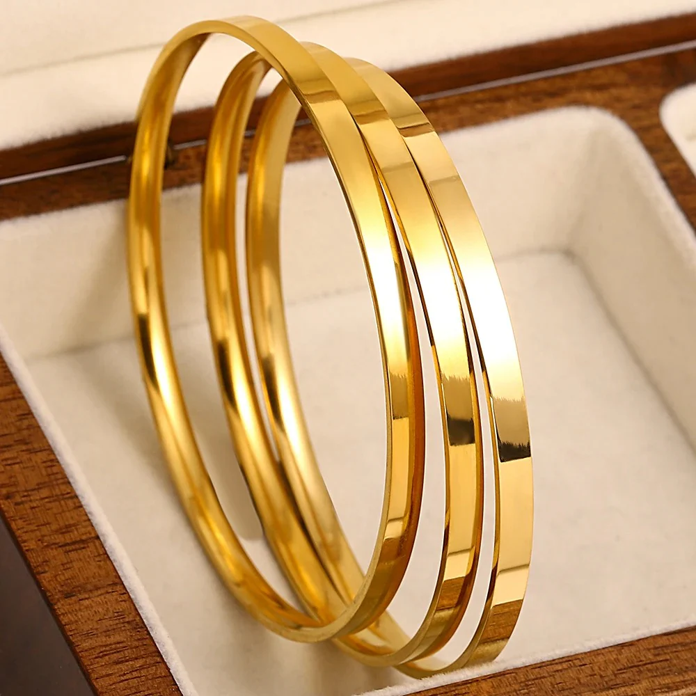 3pc Glossy Bangle Bracelet - Image 8
