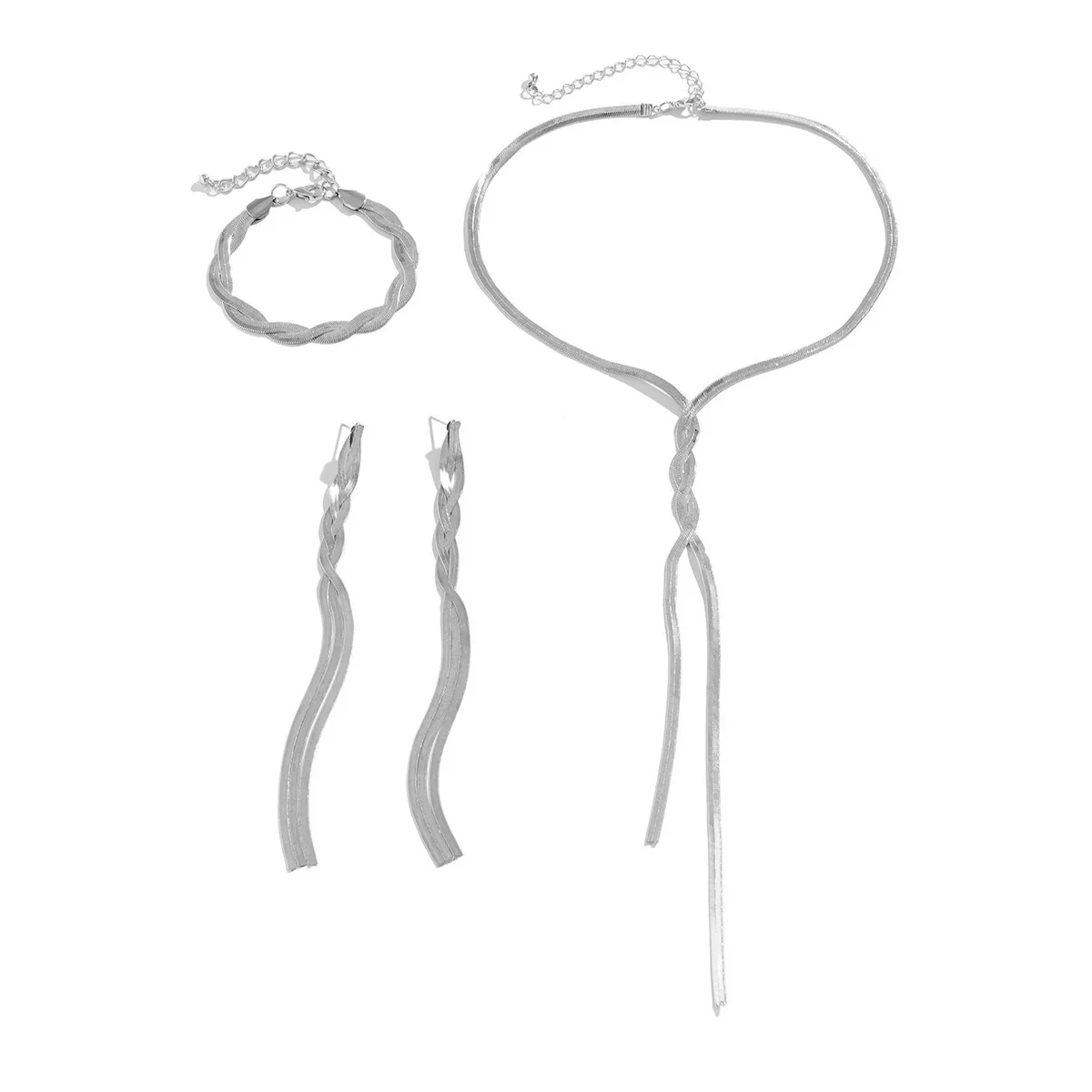 3pc Gold V-Tassel Set - Image 2