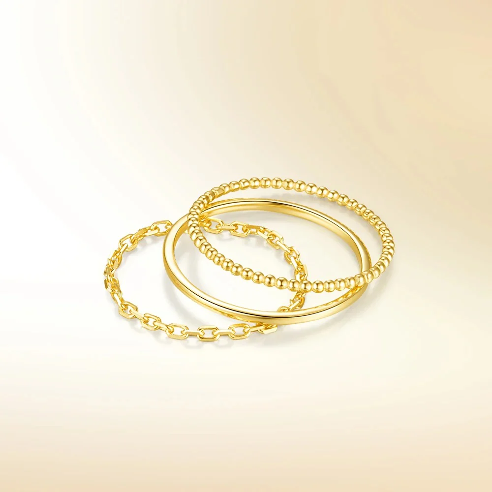 3pc Minimal Assorted Ring Set - Image 3