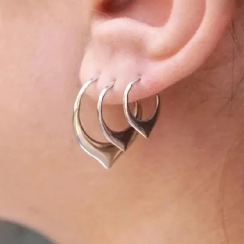 3pc Tiny Petal Earrings - Image 2