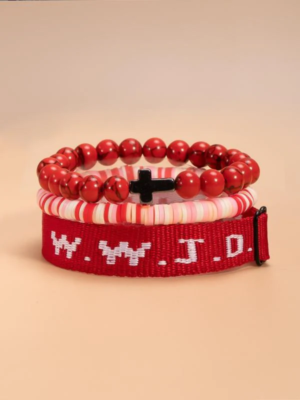 3pc WWJD Bracelet - Image 26