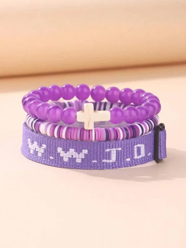 3pc WWJD Bracelet - Image 33