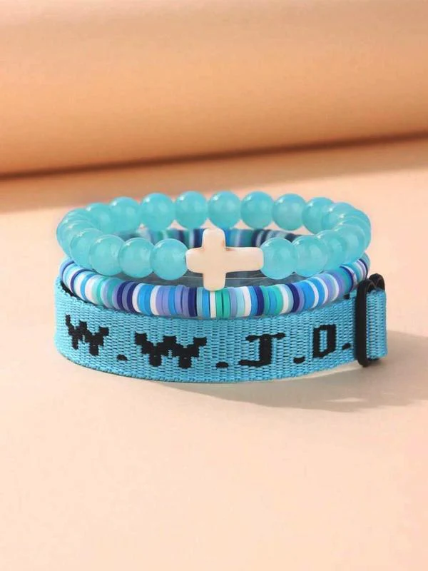 3pc WWJD Bracelet - Image 35