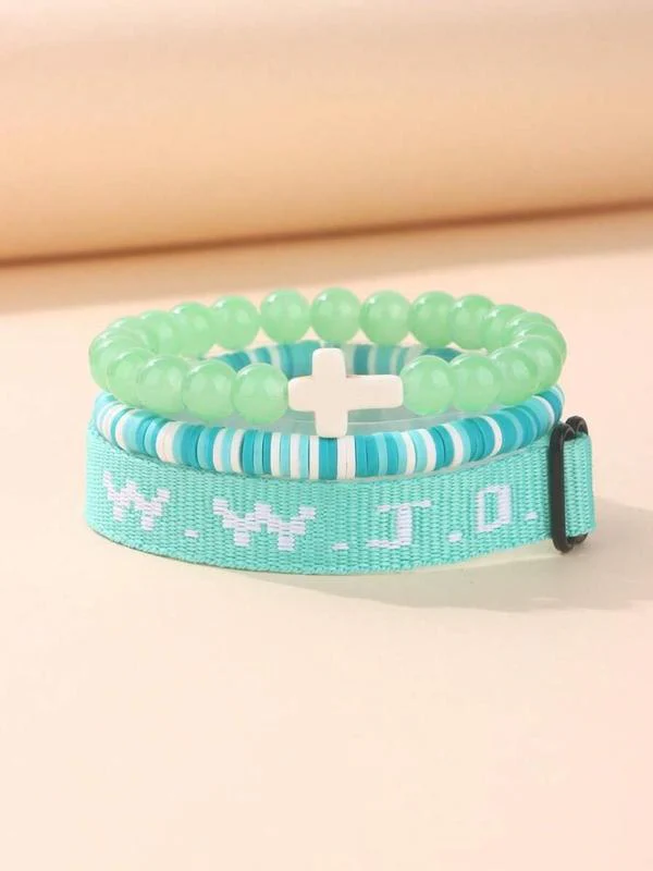 3pc WWJD Bracelet - Image 36