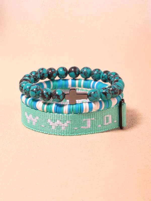 3pc WWJD Bracelet - Image 40