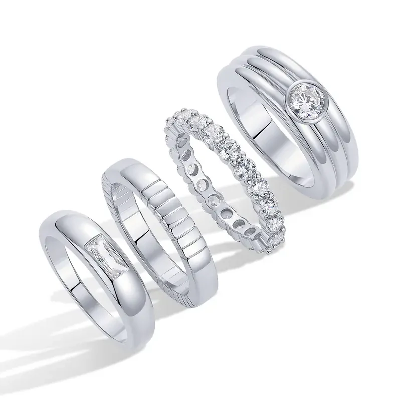 4pc Stackable Ring Set - Image 2
