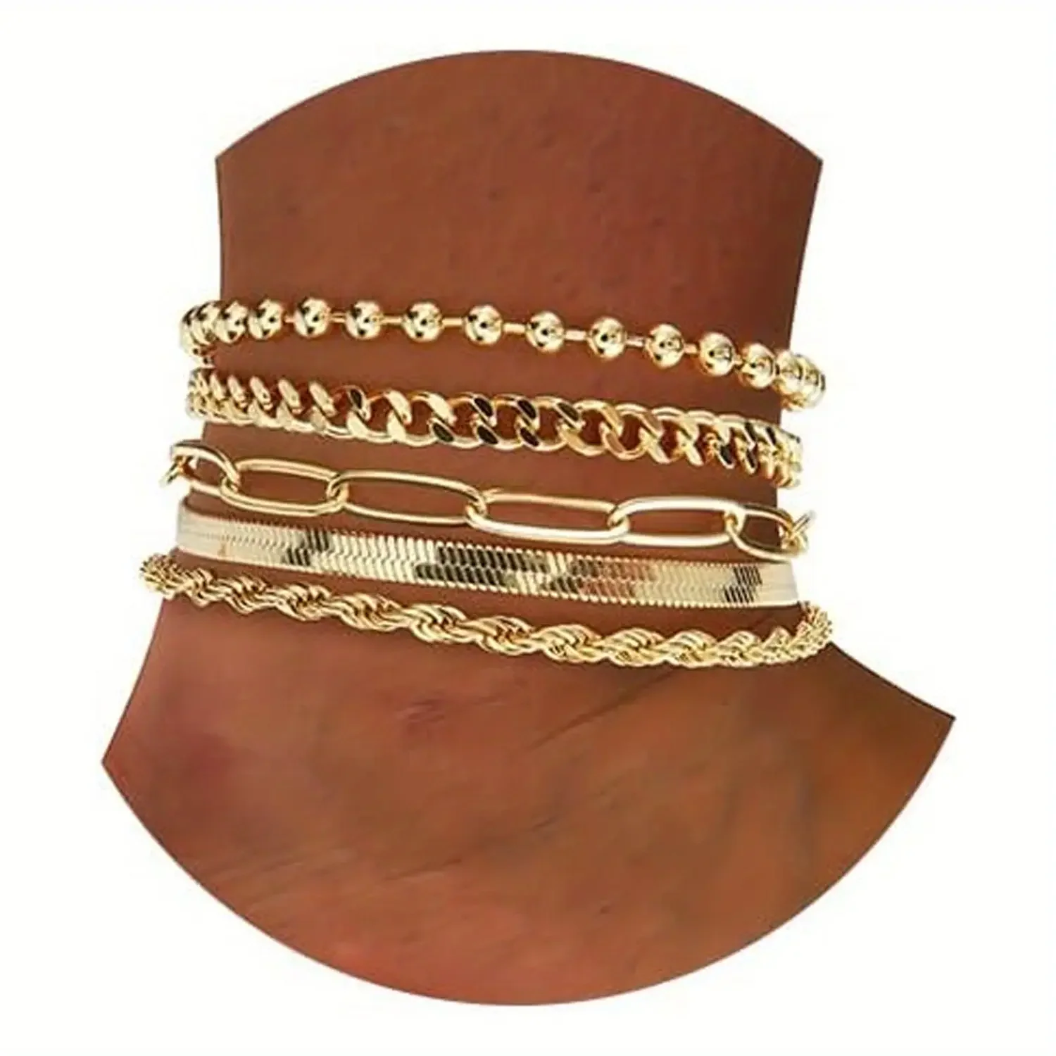 5pc Plus Size Anklet - Image 2
