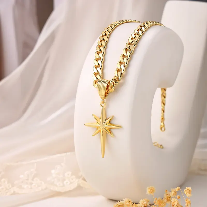 8 Pointed Star Necklace - Image 3