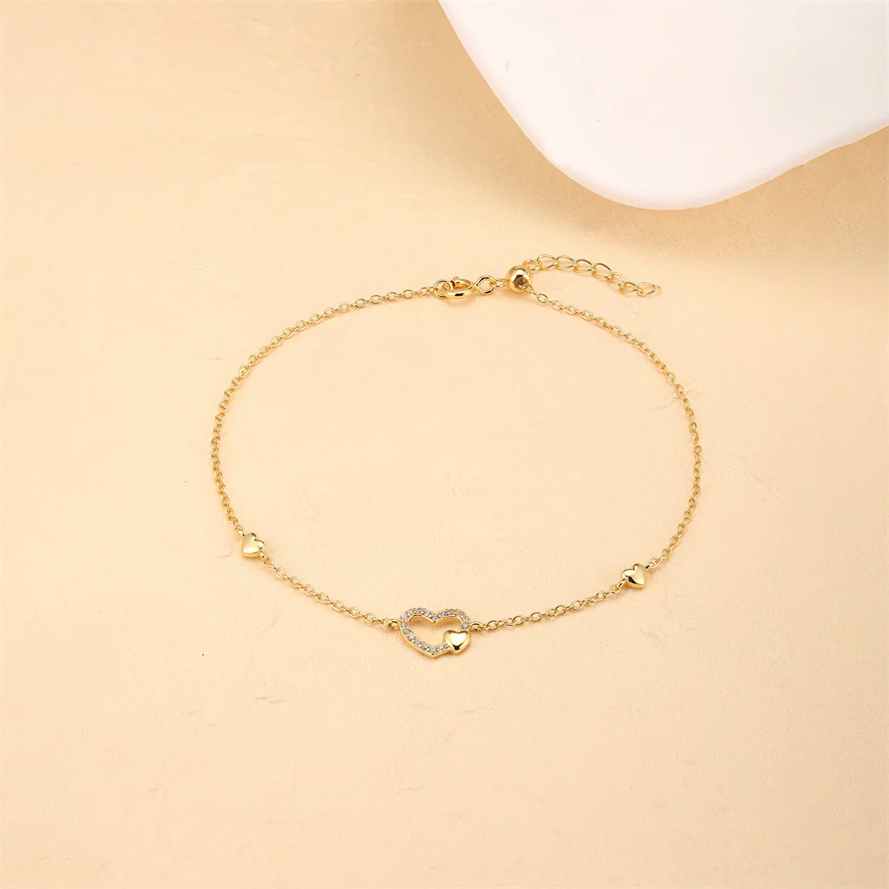 925 Gold Crystal Bracelet - Image 2