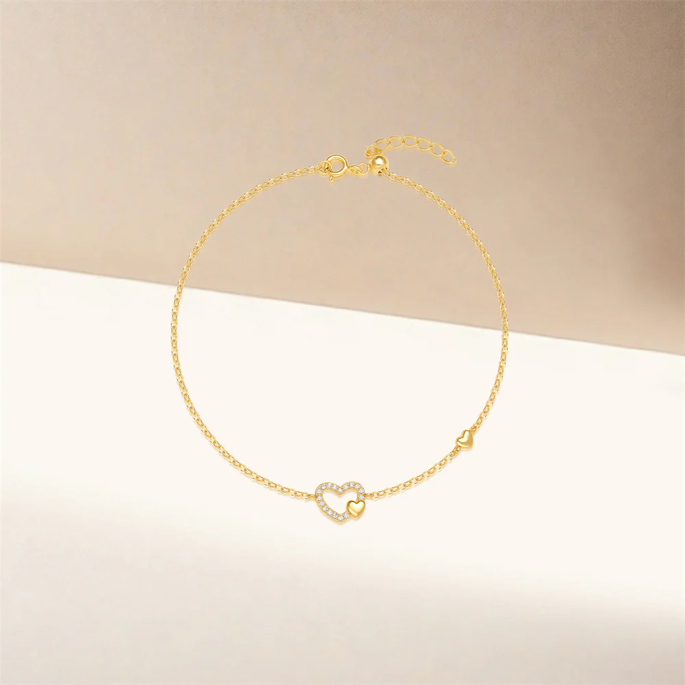 925 Gold Crystal Bracelet - Image 3