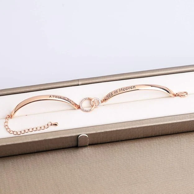 A Piece Of My Heart Lives In Heaven Bracelet - Image 3