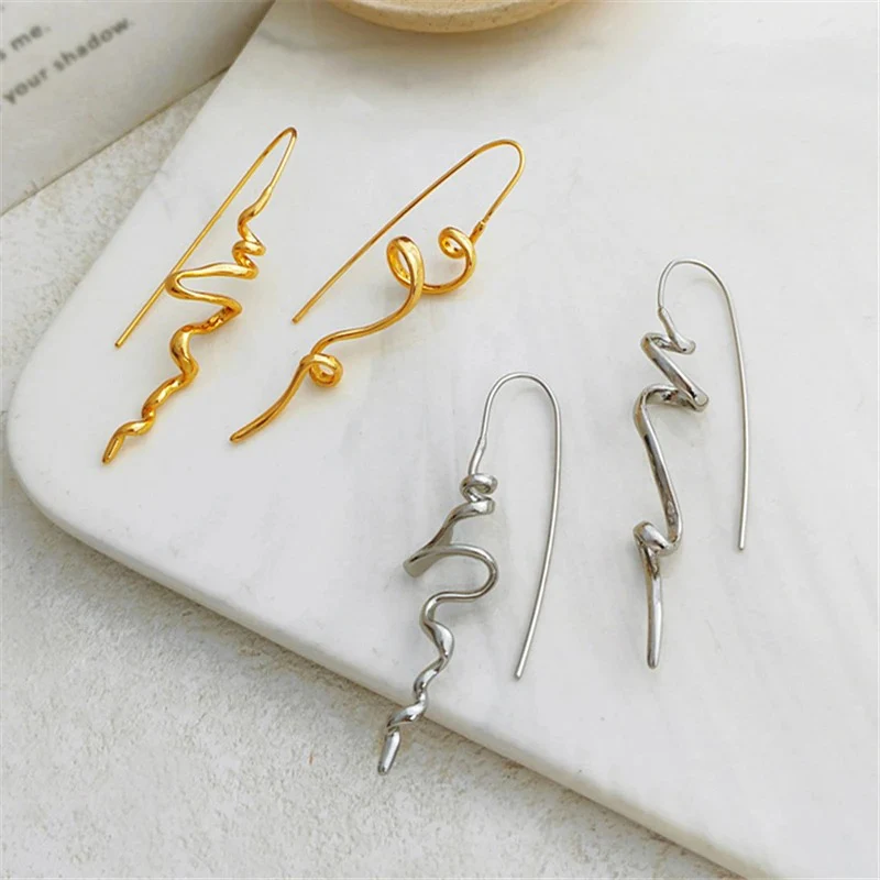Abstract Squiggly Earrings - Image 4