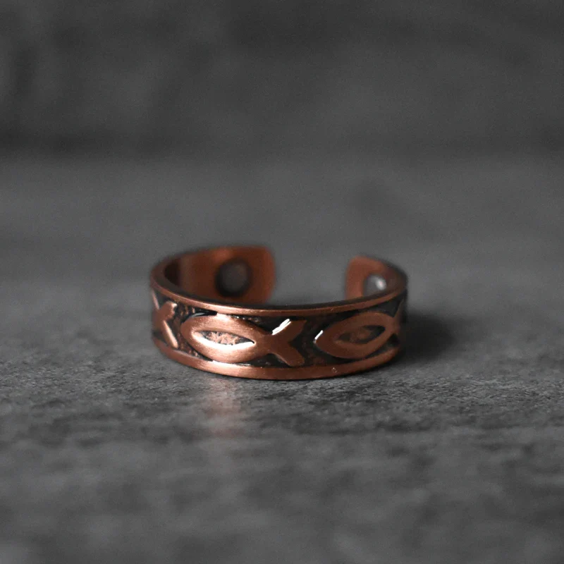 Adjustable Fish Copper Ring - Image 3